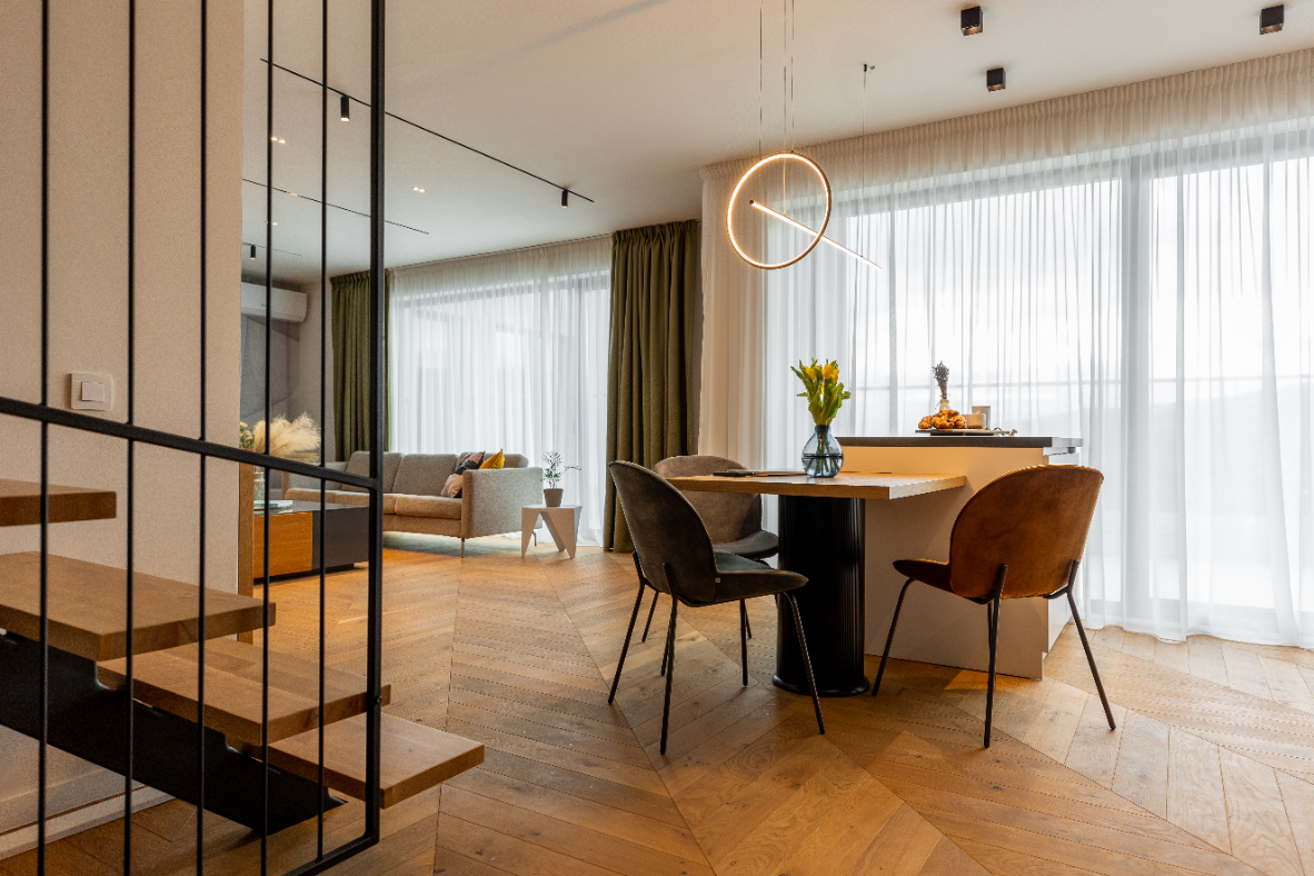 Refined Minimalist Penthouse - interior design photo