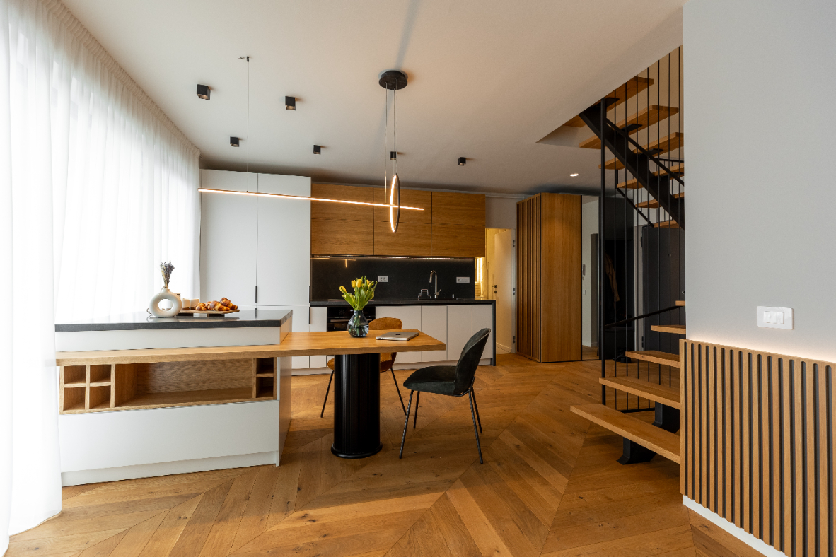 Refined Minimalist Penthouse - interior design photo