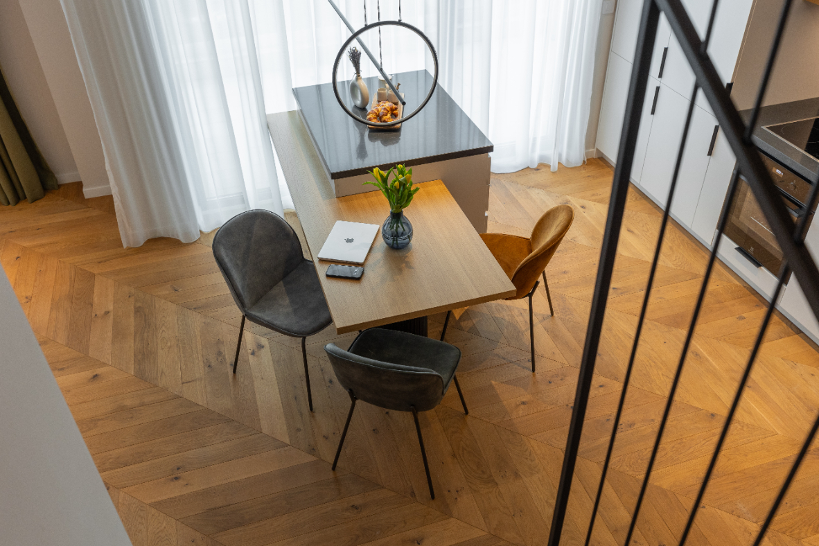 Refined Minimalist Penthouse - interior design photo