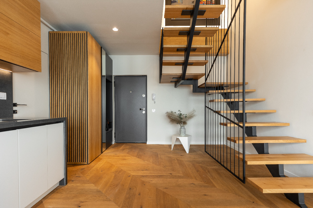 Refined Minimalist Penthouse - interior design photo