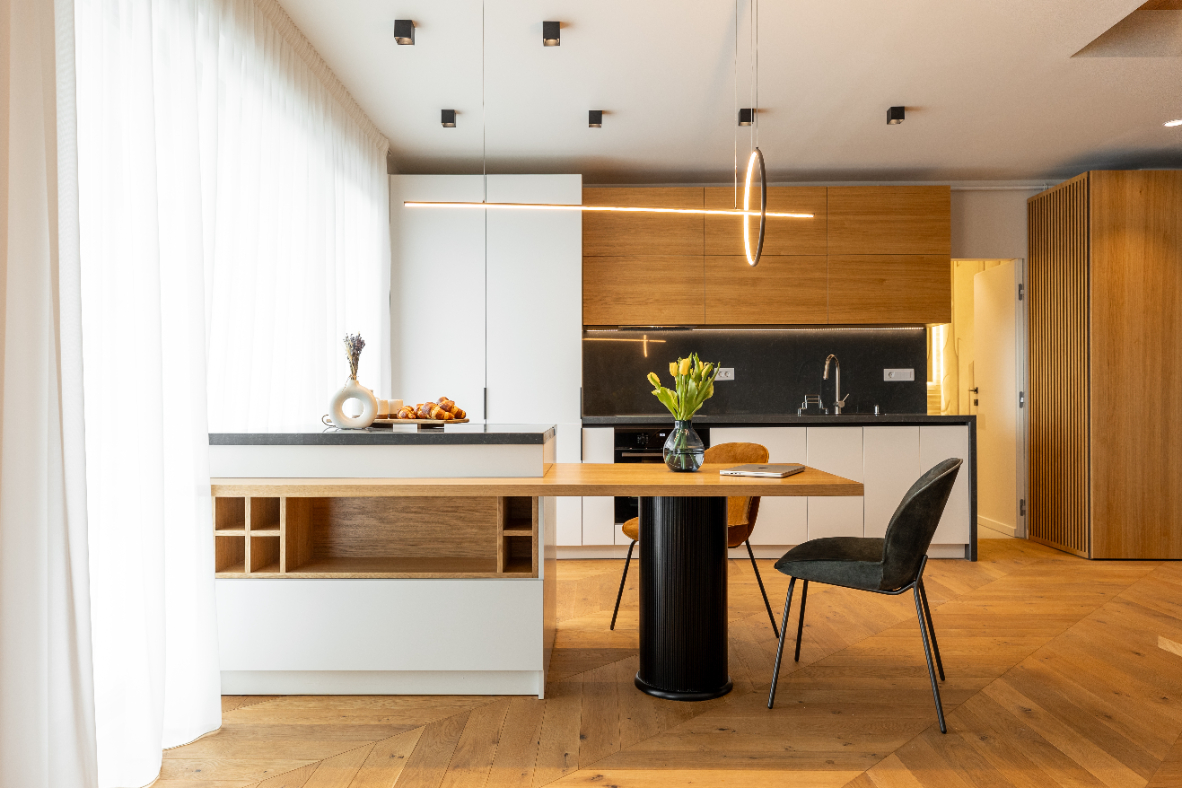 Refined Minimalist Penthouse - interior design photo