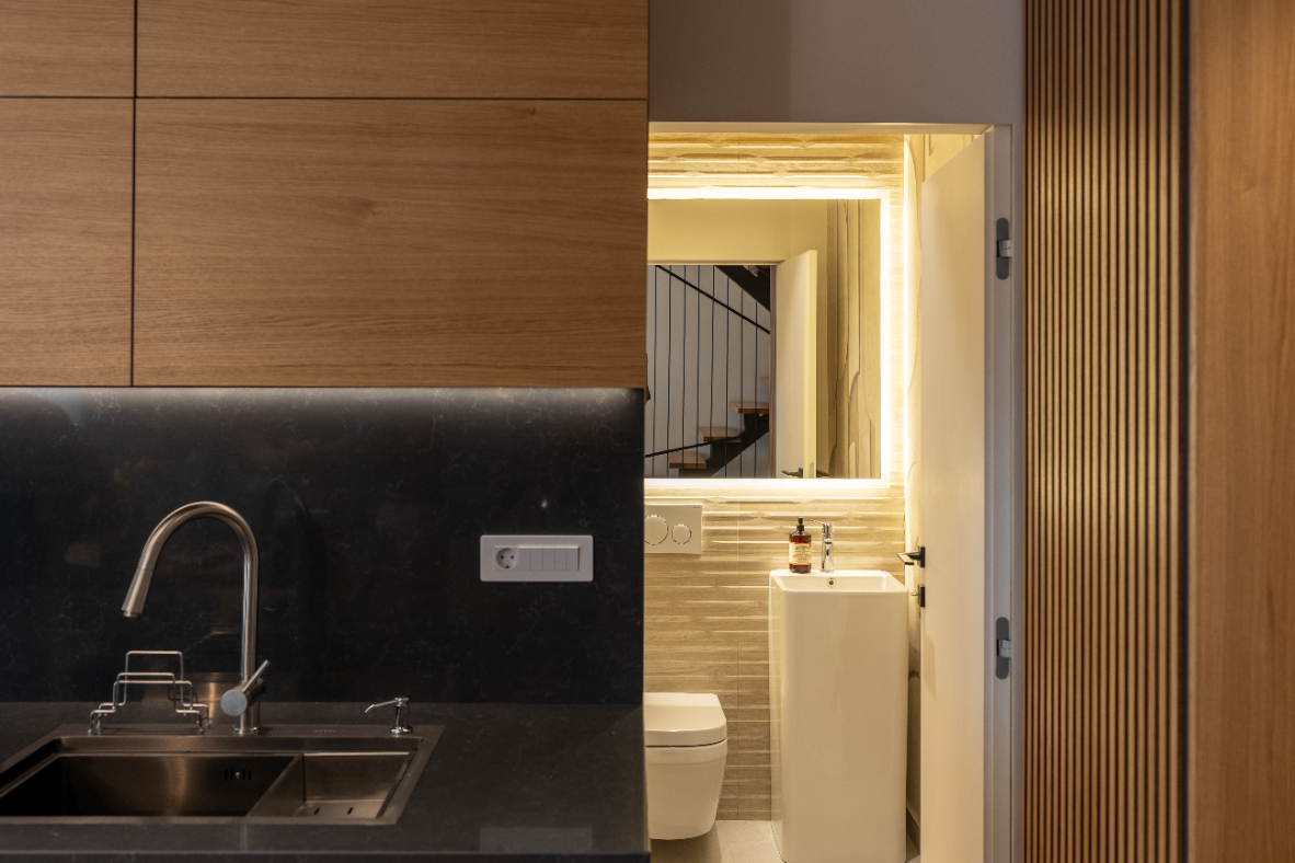 Refined Minimalist Penthouse - interior design photo