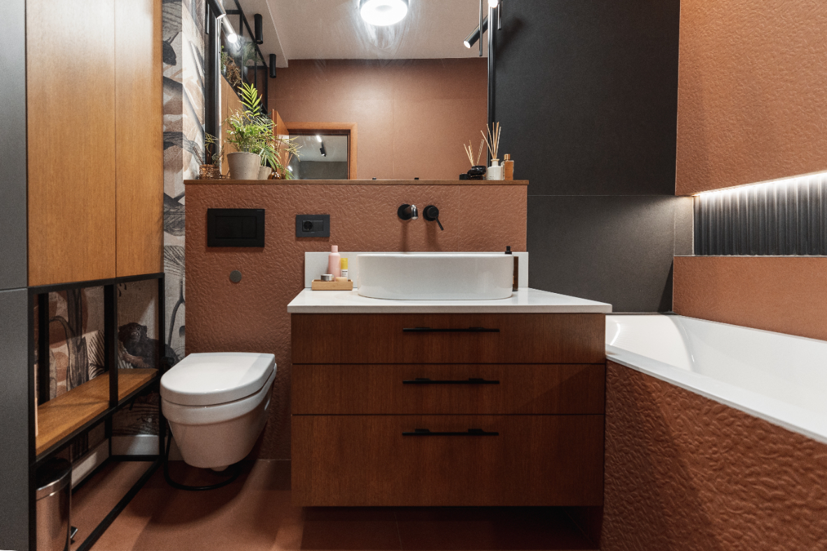 Earthy tones - interior design photo