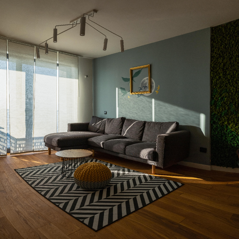 The green line - interior design photo